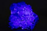 Dark Blue-Green Cubic Fluorite Cluster - Okorusu Mine #337073-1